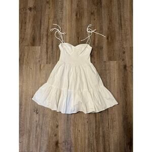 Staud Women’s Landry Smocked Bustier Minidress Size Medium